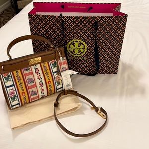 Brand new Tory Burch radziwill Webbing Patchwork small bag